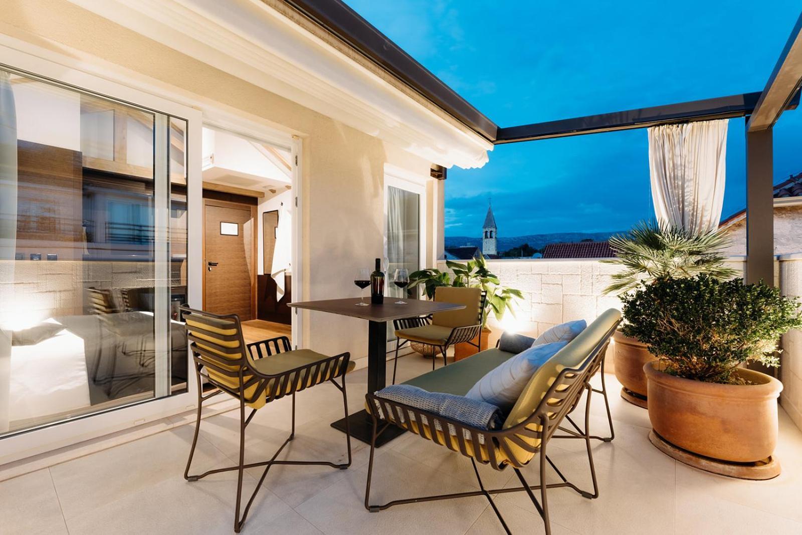Doppelzimmer mit Terrasse und Aussicht